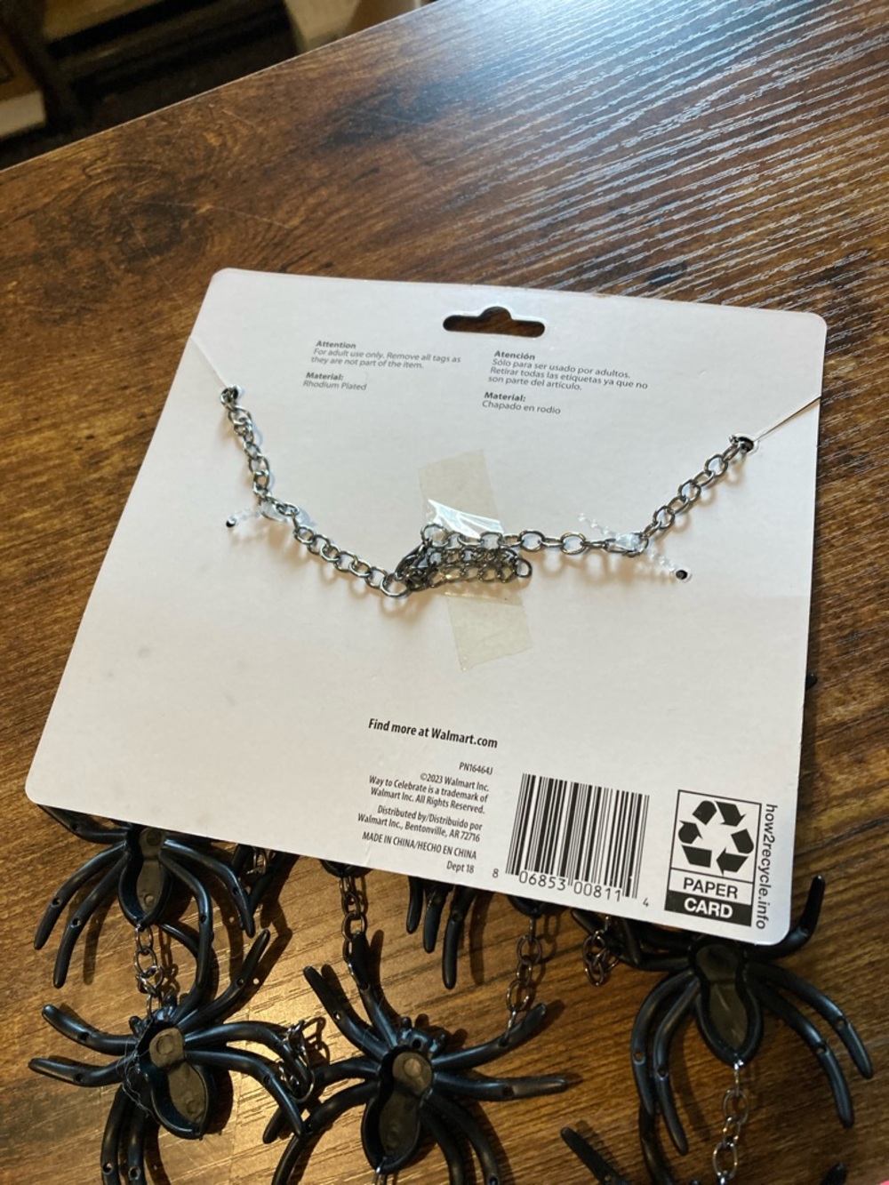 Trickz N' Treatz Halloween vest and spider necklace - Picture 7 of 10